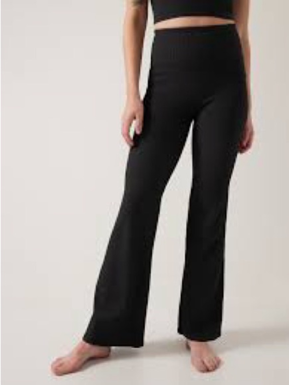 Athleta Salutation Stash Rib Flare Pant sz XS Y2K Yoga